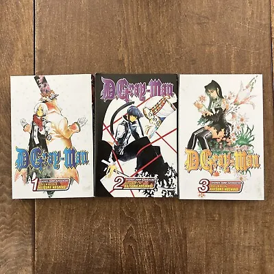 D. Gray-Man Manga Volumes 1 2 3 Katsura Hoshino Set Lot • $20