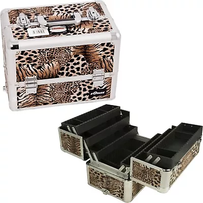 Professional Artist Makeup Cosmetic Case 6 Plastic Trays Organizer Storage Box • $39.99