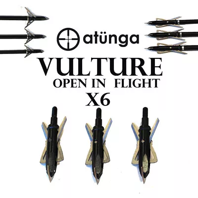 6 X Vultures Broadheads - 420 Stainless Steel Blade - Atunga Combat Australia • $49.99