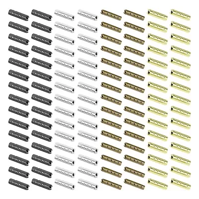 120pcs Metal Aglets Shoelace End Repair Shoe Lace Tips Replacement Cord Ends • £10.57