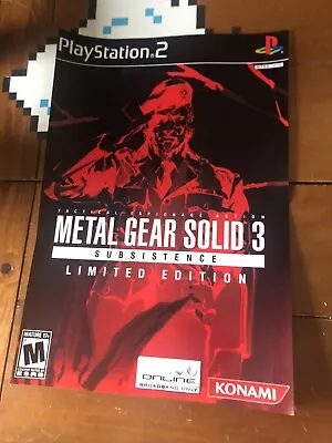 Metal Gear Solid 3: Subsistence Limited Edition Cover Poster 13 X 19 • $8