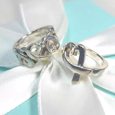 £108.06 • Buy [SET] Paloma Picasso Tiffany & Co. Two Type Loving Heart Ring Size 4 SV925