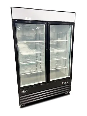 New FREEZER 2 Double Door Glass Front Reach In FREEZER FROZEN FOOD Merchandiser • $2699