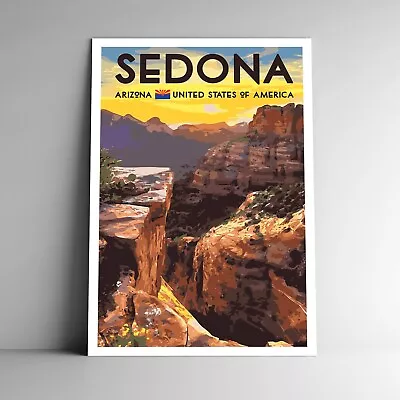 Sedona New Mexico Travel Poster / Postcard United States USA Multiple Sizes • $5.99