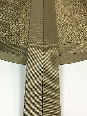 1 23/32 Inch (1.75 INCH) MilSpec Military Webbing MIL-W-4088 TYPE 8 COYOTE • $1.34