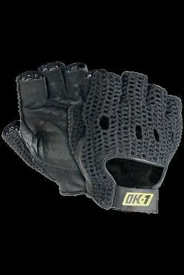 Occunomix OK-MBAV Heritage Gloves Pair Premium Leather Half Finger Design Med • $5.50