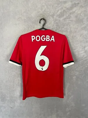 Pogba Manchester United Jersey Home Football Shirt 2017 - 2018 Adidas YOUNG SZ L • $20.69