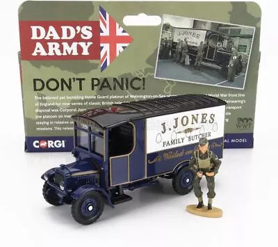 Corgi Thornycroft Van With Figure Mr Jones Dad'S Army Don'T Panic Blue - 1:36 • £56.67