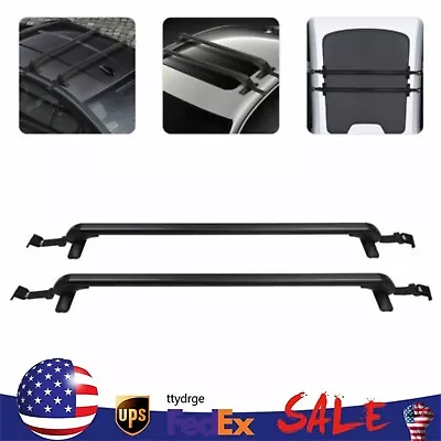 Universal Car Top Roof Rack Cross Bar Luggage Cargo Carrier For 4 Or 5 Door Cars • $56.91