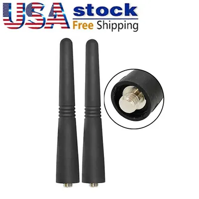 2x UHF Stubby Antenna For CP200 CP200D HT750 HT1250 PR400 GP338 GP388 Radio • $8.99