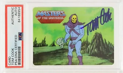 2019 Tom Cook Masters Of The Universe Skeletor Signed Animation Cell Card (PSA) • $48.75