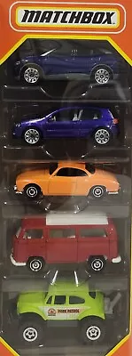 2024 Matchbox Volkswagen 5Pack Golf GTI KarmannGhia T2 Bus Ragtop Beetle 4x4 EV4 • $6.36