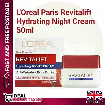 L'Oreal Paris Revitalift Anti-Wrinkle + Firming Pro Retinol Night Cream 50ml • £9.97