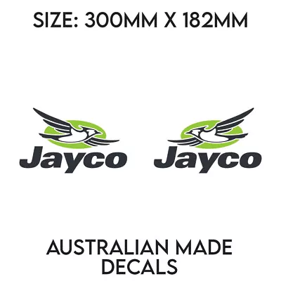 Jayco Set Of 2 Caravan Camper Vinyl Decal Stickers. Premium Quality Vinyl. • $49.99