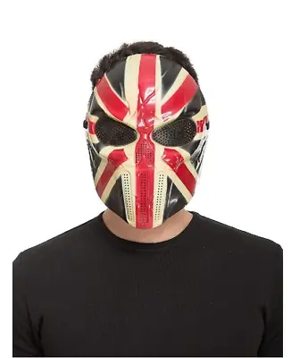 Union Jack Mask Full Face Coverage Skeleton Halloween Airsoft Plastic Purge Mask • $47.99