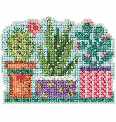 Mill Hill 2022 Spring Bouquet Beaded Cross Stitch Kit ~ Succulents • $8.49