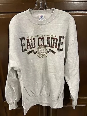Men’s Vintage 90’s Jersey University Of Eau Claire Sweatshirt - L- New • $12.90