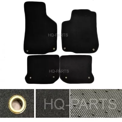 $46.88 • Buy 4 Pieces Black Nylon Carpet Floor Mats Fits 99-05 VW MK4 Gli Golf Jetta 2/4 DR.