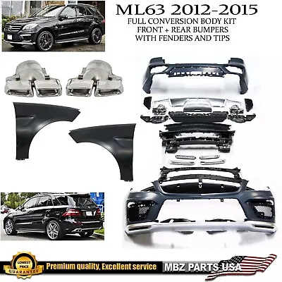 ML63 Body Kit AMG Bumper ML550 ML350 ML Mesh DRL New 2012 2013 2014 2015 • $2350