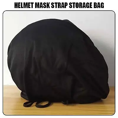 Motorcycle Helmet Lid Locker Helmet Bag Storage Bags Security Black B Fast • $4.74