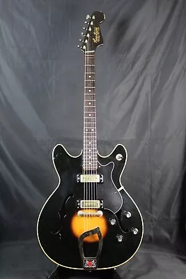 1965 Hagstrom VIKING I Thin Hollowbody Electric Guitar Made In Sweden W/HSC • $1400