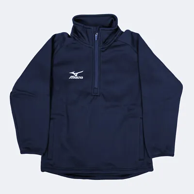 Mizuno Mens Adults Yumi Pullover Tech Fleece Navy • $44.19