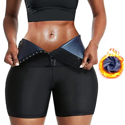 $23.99 • Buy Women Sauna Sweat Pants Shorts Legging Weight Loss High Waist Shaper Sauna Suit