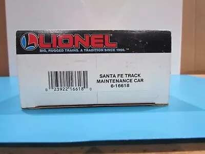 O SCALE Lionel 6-16618 Santa Fe Track Maintenance Car Lot#0762 • $17.95
