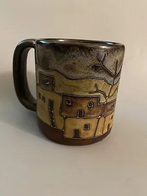 Mara Handcrafted Stoneware Coffee Tea Mug Cup Pueblo Hand Painted Signed • $19.99