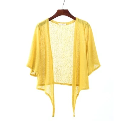 $12.99 • Buy Women Cotton Shrug Short Sleeve Bolero Ladies Cardigan Tops Cover-Up Plus Size