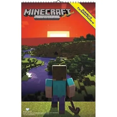 2014 Jinx Mojang Minecraft Oversized Calendar 13 Exclusive Posters New Free Ship • $15