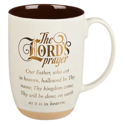 Large Ceramic Coffee & Tea Scripture Mug For Men & Women: The Lord's Prayer - • $13.99