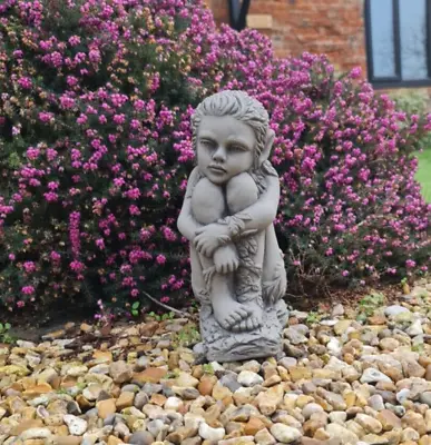 Garden Ornament Fairy Pixie Home Decor Outdoor Statue - DS5146 - Boxed • £10
