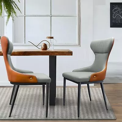Modern Wingback Dining Chairs Accent Chair Armless Chair • $106.49