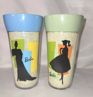 Vintage Barbie Trudeau Insulated Plastic Tumbler Drinking Cup Barbie Graphic • $50