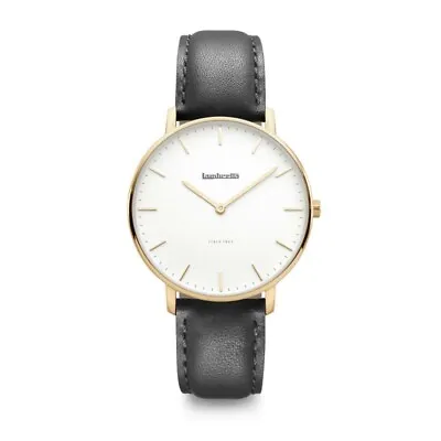 Sale Offer Lambretta Classico 36 Gold White Leather Black Ladies Watch • £27.99