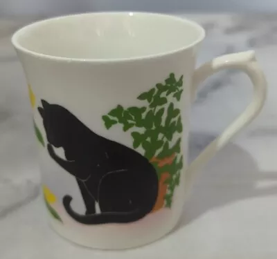 Black Cats By Queen's Fine Bone China Cup Mug Collectable Made In England • £5