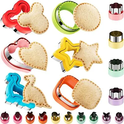 20Pcs Sandwich Cutter And Sealer Set For Kids Decruster Maker Holiday Heart • $33.85