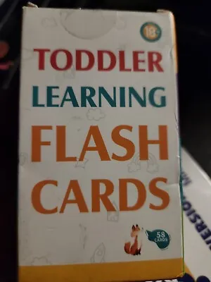 Merka Large Alphabet Flash Cards For Toddlers 2-4 Years - Learn Colors Number... • $10.50