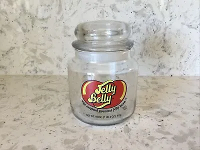 £9.57 • Buy Vintage 18oz. JELLY BELLY GLASS Apothecary JAR Gourmet Jelly Bean Air Tight Lid