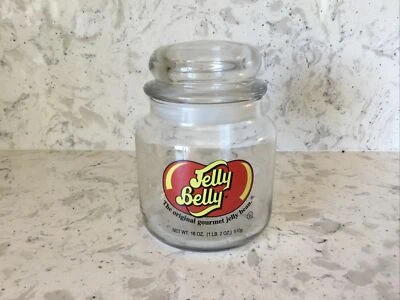 £9.57 • Buy Vintage 18oz. JELLY BELLY GLASS Apothecary JAR Gourmet Jelly Bean Air Tight Lid