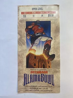 Texas A&M Aggies Vs Penn State 12/28/1999 NCAA College Alamo Bowl Ticket Stub • $14.99