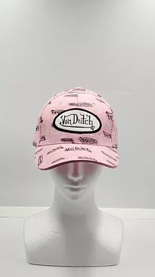 Von Dutch Women's Pink Embroidered White Patch Snapback Kustom Made Originals • $42