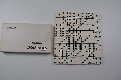 Vintage Dominoes Marbleize 28 Pieces No. No. 616 Standard Made In USA • $18