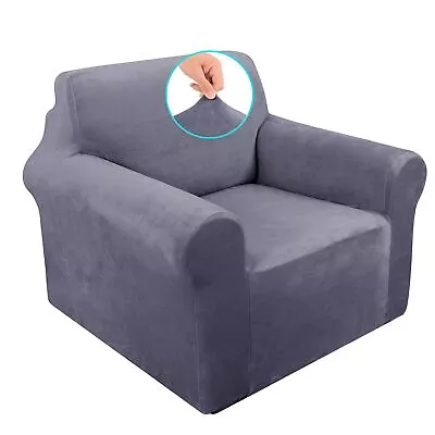 Velvet Chair Sofa Covers Stretch Couch Cover Furniture Protector Sofa Slipcov... • $37.51