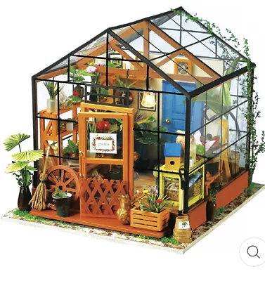 Rolife 3D Wooden Cathy’s Flower Garden Green House DIY Miniature Model Puzzle • £32