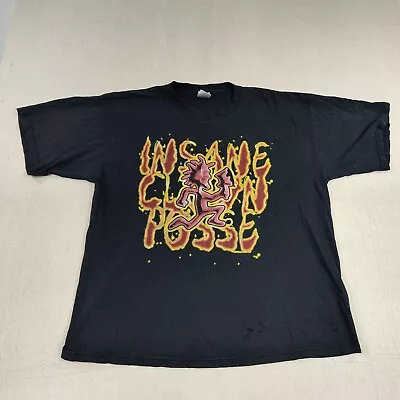 INSANE CLOWN POSSE ICP Hatchetman T-Shirt Flames Size XL Psychopathic Juggalo • $25