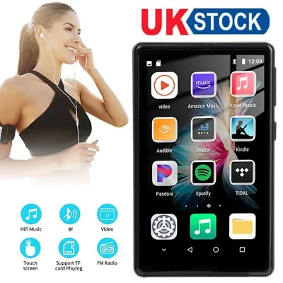 MP3 Player With Bluetooth WiFi 4.0  Full Touch Screen Android Mp4 Mp3 Player UK • £49.25