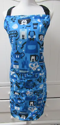 Disney Mickey Mouse And Friends Apron Adult Theme Parks Blue • $12.99