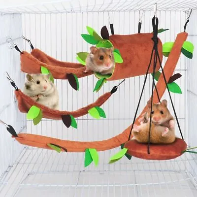 Hamster Hammock Hanging House Warm Sleeping Nest Bed Rat Cage Accessories# * • $5.78